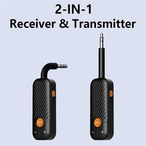 For 5.2 Audio Receiver 3.5mm AUX Stereo Wireless Audio Adapter with Mic for Headphone TV Car Audio