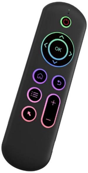 For M5 IR 2.4G Air Mouse Remote Touchpad for TV Box PC Mini Wireless Keyboard Flying Mouse(With Color Backlit)