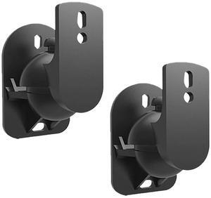 For 2PCS Speaker Mount Wall Bracket Stand Surround Holder Adjustable Swivel and Tilt Angle Rotation