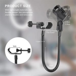 For Microphone Stand Flexible Gooseneck Desk Clamp Holder Microphone Arm Recording Equipment for Meeting Lecture Podcast