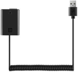 For USB Charging Cable NP-FW50 Dummy Spring Wire for A7 A7R A7S A7M A7II A7S2 A7M2 A7R2 A6500 A6300 DC Coupler