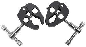 For 2Pack Super Clamp Crab Clamp Photography with 1/4 and 3/8 inch Thread Rod Clamp Pliers Clip for DSLR Rig s, 15mm Rods,