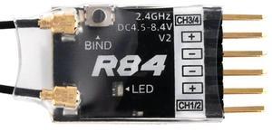 For master R84 V2 4CH Compatible PWM RC Receiver For D8 D16 SFHSS master TX12 T16S