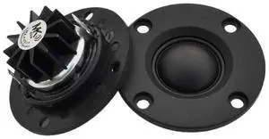 For Tweeter Speaker 6 Ohm 30W Hifi Soft Dome Silk Film Treble Loudspeaker Neodymium Toothed Heat Sink 2Pcs