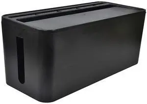 For Cable Management Box for Desk Cable Management and Power Strip Box Solutions(Black)