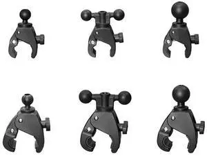 For Motorcycle Bicycle Handlebar Rail Mount Clamp With Ball Mount For Action Mount Clip