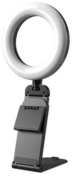 For Selfie Ring Light For Laptop Computer Desktop Ring Lamp Video Conference Lighting Kit With Tr Phone Holder Clip On