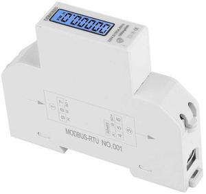 For 5-100A 220V Energy Meter Single Phase RS485 Protocol LCD Backlit Display Din Rail Watt Meter Energy Meter