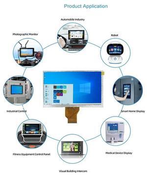For 7 Inch TFT LCD Screen U Display 50 Pins HD 800X480 Repair Replacement for Car Vehicle Replace Scree