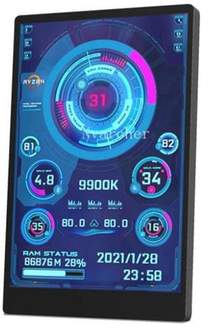 For 3.5 Inch IPS USB Mini Screen AIDA64 PC CPU RAM HDD Data Computer Temperature Display Type-C Sub Screen