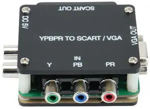 For YUV TO RGBS to SCART TO VGA Component Transcoder Converter Game Console, RGBS to Color Difference Component