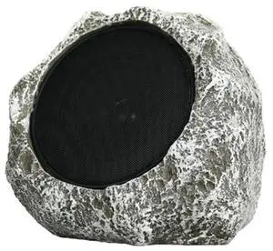 For Solar Wireless Speaker-Garden Sound Waterproof Remote Control Analog Stone Rock Speaker Lawn Party/Show -Brown