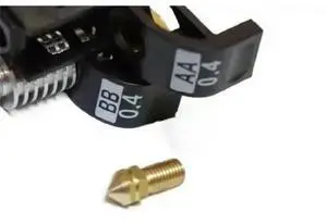 FOR 1pcs UM3 3D Printer Replace Print Brass Nozzle 0.4mm 0.25mm 0.6mm 0.8mm for 3 parts 1.75mm 3.0mm filament