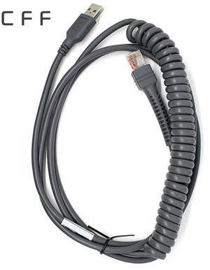 FOR 2pcs CBA-U12-C09ZAR 3M Coiled USB Cable for DS6707 DS6878 DS9808