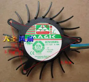 FOR for 8600GTS Graphics card cooling fan MGT5012XR-W10 MGT5012XF-W10 DC12V 0.19A