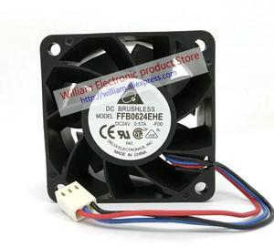 FOR FFB0624EHE F00 DC24V 0.57A 60*60*38MM Inverter Cooling Fan