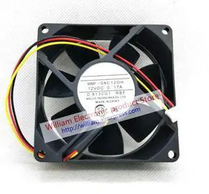 FOR MMF-08C12DH 12V 0.17A 8CM 80*80*25MM Inverter Cooling Fan