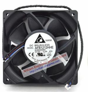 FOR AFB1212HHE 49.8ZU03G001 F DC12V 0.70A 120*120*38MM 12CM Projector Cooling Fan
