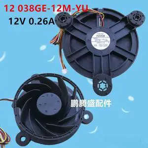 FOR 12038GE-12M-YU DC12V 0.26A 4Lines for Refrigerator Cooling Fan
