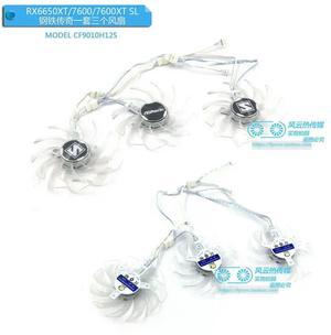 FOR Cooling Fan for RX6650XT RX7600 RX7700XT RX7800XT RX7900GRE STEEL LEGEND Graphics Video Card CF9010H12S