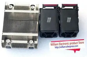 FOR for DL360P G8 732136-001 Computer server heatsink cooling fan (1 heat sink and 2 fans)