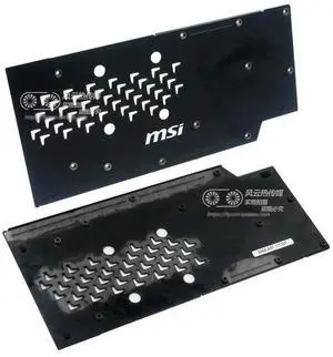 FOR for RX580 X PLUS Video Card Backplate with Mounting Screws