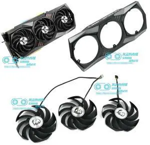 FOR for RTX3060Ti RTX3070 RTX3070Ti RTX3080 RTX3090 RX6800XT RX6900XT GAMING X TRIO Graphics Card Cooling Fan