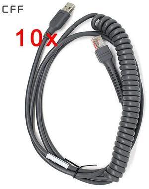FOR 10x 9FT Coiled USB Cable for LS2208 LS4208 CBA-U12-C09ZAR