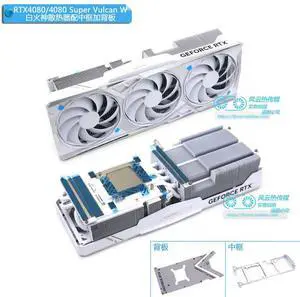FOR White Cooler Radiator for RTX4080 Super Graphics Video Card