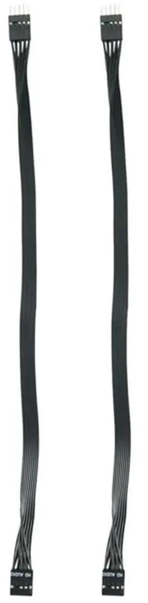 FOR 2Pcs Motherboard HD Audio 9Pin Male to Female Extension Cable for PC DIY Black 30CM FOR 2Pcs Motherboard HD Audio 9Pin Male to Female Extension Cable for PC DIY Black 30CM