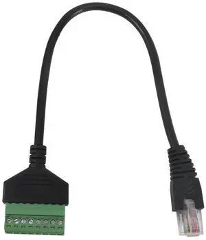 FOR RJ45 Screw Terminal Con tor Cable RJ45 Male to 8 Pin Extension Cable Lead for Cat5/6/7 Ethernet Extender AV CCTV DVR