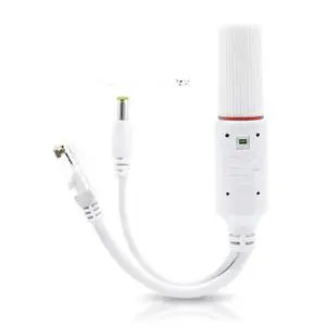 FOR Waterproof 10/100Mbps Rj45 Port PoE Splitter IEEE802.3 Af Ethernet POE Adapter DC 12V Separator Input DC 24V Splitter