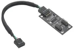 FOR USB Hub USB Splitter USB2.0 9Pin to Dual 9Pin Hub Adapter Riser Motherboard USB 9Pin Con tor 1 to 2 Extension Cable