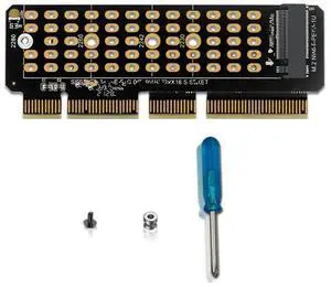 FOR M2 NVMe Adapter Card M2 SSD NVME to PCIE 4.0 X4 Riser Card Hard Drive Adapter Supports MKEY Adapter for 1U Server