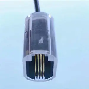 FOR 4Pcs Telephone Cord Detangler RJ9 4P4C 360 Degree Extended Rotating Anti-T-Angle Black Telephone Cord Landline Cable