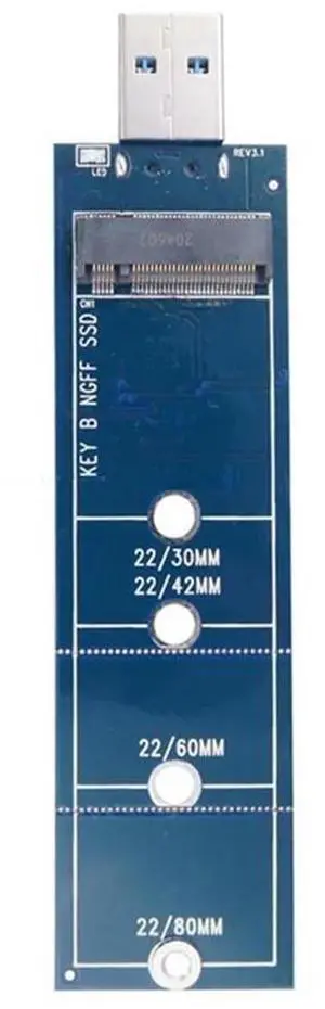 FOR SSD M2 to USB Adapter M.2 to USB Adapter B Key M.2 SATA Protocol SSD Adapter NGFF to USB 3.0 SSD Card