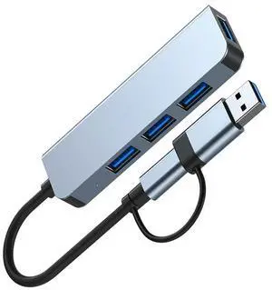 FOR 4Port USB 3.0 Hub USB Hub High Speed Type C Splitter 5Gbps for PC Computer Accessories Multiport HUB 4 USB 3.0 2.0 Ports