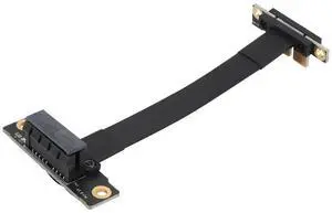 FOR PCIE X1 Riser Cable Dual 90 Degree Right Angle PCIe 3.0 X1 to X1 Extension Cable 8Gbps PCI Express 1X Riser Card - 10CM