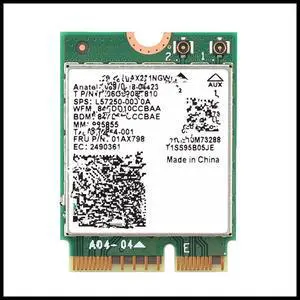 FOR WiFi 6 AX201 5.0 Dual Band 2.4G/5G NGFF Button Wifi Network Card AX201NGW 2.4Ghz / 5Ghz 802.11Ac/ Ax