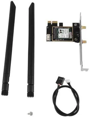 FOR AC7260 7260NGW WiFi Card 2.4G/5G 867Mbps 802.11AC+ Card Adapter PCIE Adapter with 2X8DB