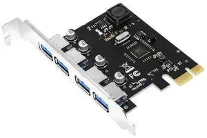 FOR SSU 4 Port USB 3.0 PCI-E Expansion Card PCI Express PCIe USB 3.0 HUB Adapter 4-Port USB3.0 Controller USB3.0 PCIe