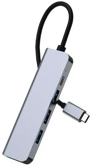 FOR USB C Docking Station, 5-In-1 Type C Hub, with HDMI-Compatible, PD100W, 3 USB Multi-Port Adapter for Laptops,Phones