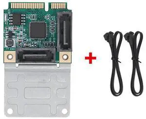 FOR Mini PCI-E SATA 2 Port SATA III 6G Mini PCI Express Controller Card SATA3.0 Mini PCI Express SSD Adapter Card