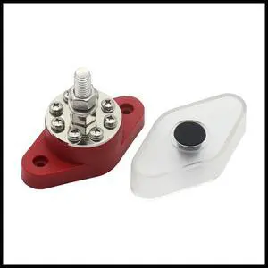 FOR Car Bus BUSBar180A High Current RV Boat Accessories Round Bus Wiring Row Red