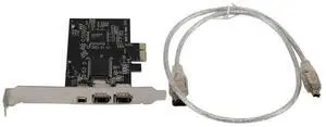 FOR 1394 Firewire Card,PCIe 3 Ports 1394A Firewire Expansion Card, PCI Express to External IEEE 1394 Adapter Controller