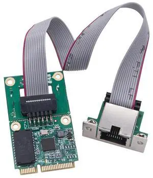 FOR Mini PCIE Gigabit Network Card Single-Port RJ45 Ethernet Card COM Port Fixed Ethernet LAN Card for Computer PC
