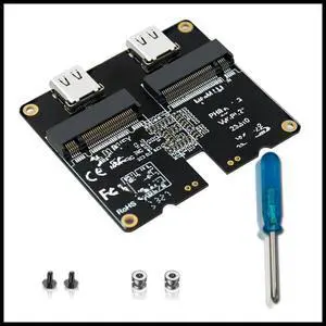 FOR M.2 NVMe SATA SSD Enclosure Adapter Card 4TB JMS581 Type-C USB3.1 Gen2 10Gbps HDD Enclosure Expansion Adapter Card