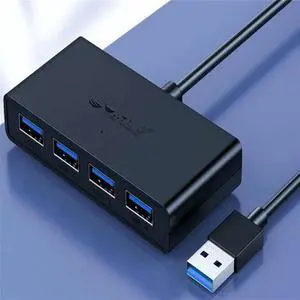 FOR Hub USB 4 Ports Multi USB 3.0 Hub USB Splitter with Power Supply for PC Computer Accessories 150cm