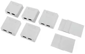 FOR RJ45 Network Socket - Shielded Mounted Double Wall Socket with CAT6A Ethernet LAN Cable Port for Network Cable