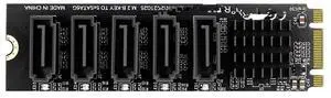 FOR M.2 NGFF B-Key Sata To SATA 5 Port Expansion Card 6Gbps Expansion Card JMB585 Chipset Support SSD HDD FOR M.2 NGFF B-Key Sata To SATA 5 Port Expansion Card 6Gbps Expansion Card JMB585 Chipset Support SSD HDD
